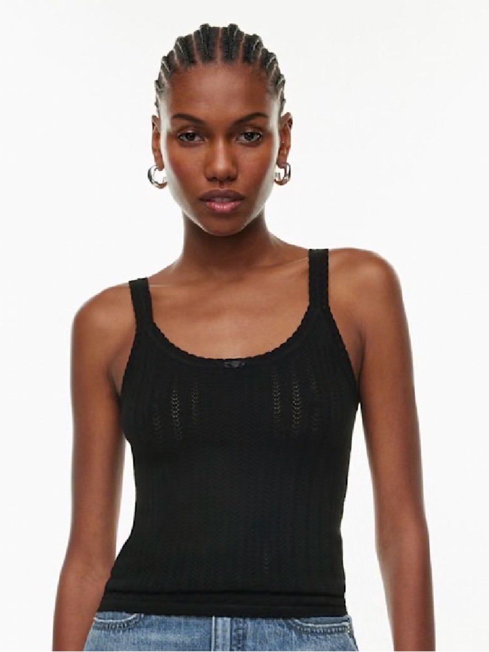 Wilfred black  Ribbed Knit Tank Top